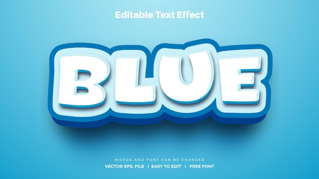 Blauer Texteffekt