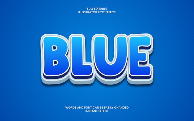 Blauer Texteffekt