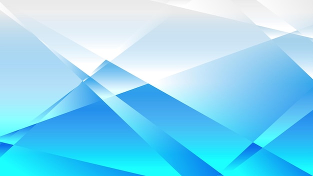 Blauer und weißer Farbverlauf-Polygon-Zusammenfassungshintergrund