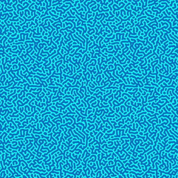 Blauer Vektorhintergrund des Turing-Reaktionsdiffusionsmusters