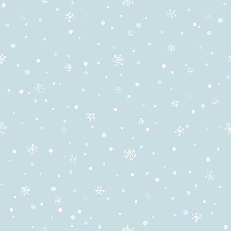 Vektor blauer weihnachtshintergrund mit schneeflocken. verschneites nahtloses muster. illustration kann für kulissen, wrapper, tapeten, weihnachtskarten, kinderferien oder kleidungsdesign verwendet werden.