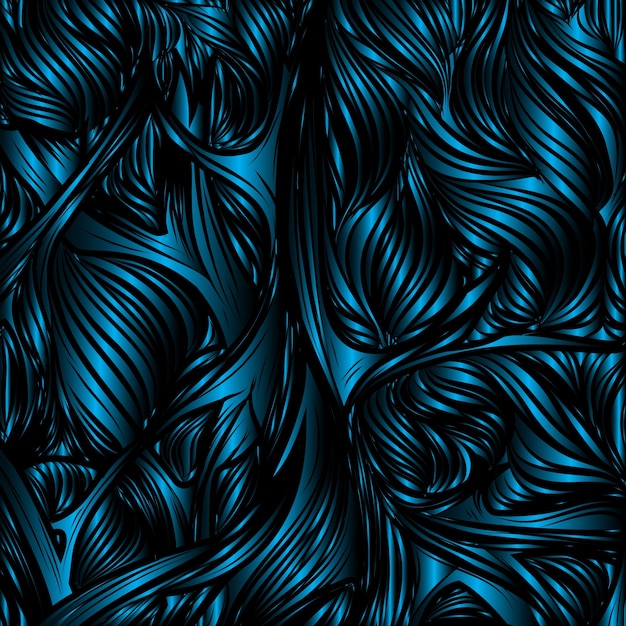 Blauer wellen-abstrakter hintergrund