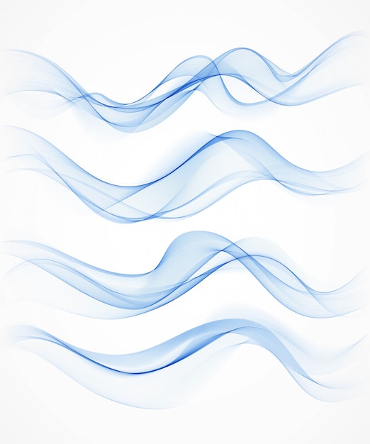 Blauer Wellenhintergrund für Ihr Design.
