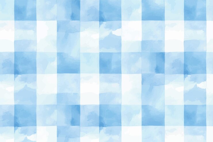 Vektor blaues aquarell-kachenmuster