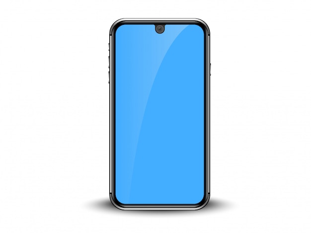 blaues Display Smartphone