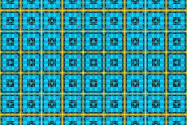 Blaues geometrisches Muster