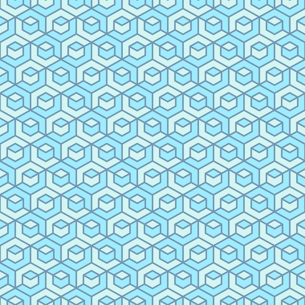 blaues geometrisches nahtloses Muster