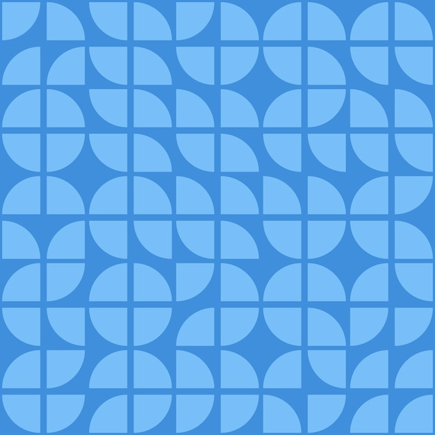 Blaues nahtloses Muster mit blauen geometrischen Formen