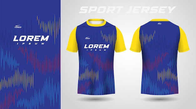 Blaues t-shirt sport-jersey-design