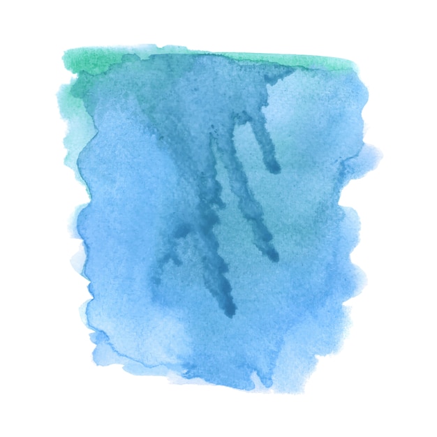 Blaues und grünes grunge Aquarell