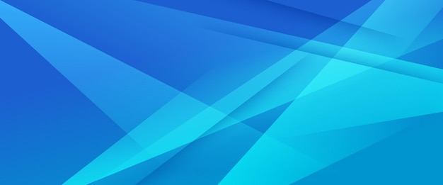 Blaues Vektorgradienten-Abstraktbanner mit geometrischen Formen Elemente Für Hintergrundpräsentation Hintergrundtapete Banner Broschüre Web-Layout und Cover