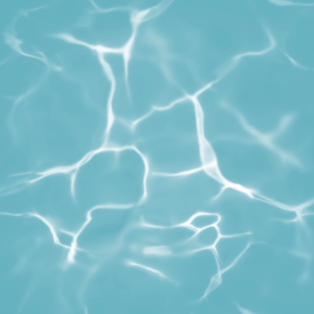 Blaues Wasser mit Wellen an der Oberfläche
