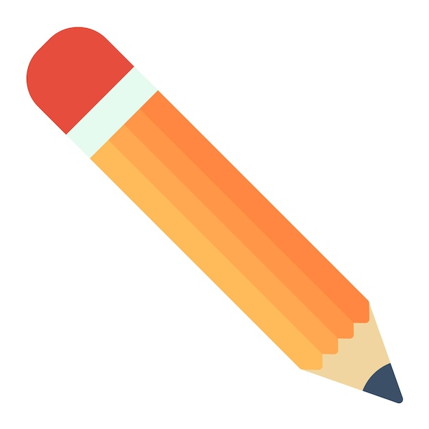 Bleistift-flache Illustration