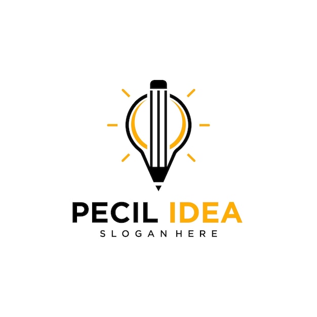 Bleistift-idee-logo-design