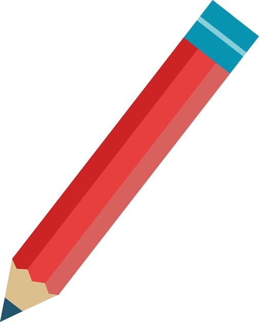 Bleistift isoliert auf weißem Hintergrund Vektor-Illustration