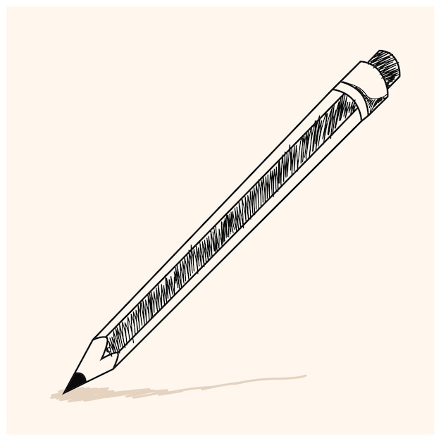 Bleistift mit Gummizeichnung