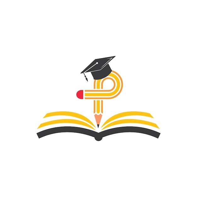 Bleistift-vektor-illustration-symbol und logo der bildung