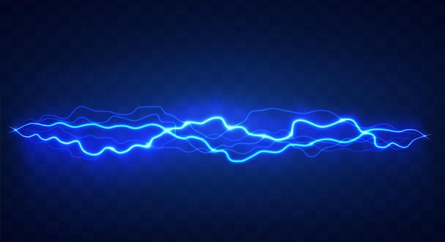 Blitzeffekt. Realistischer elektrischer Blitz,