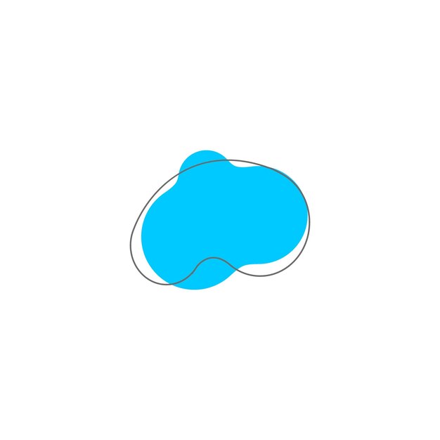 Blob-Satz Hand zeichnen Elemente Illustration