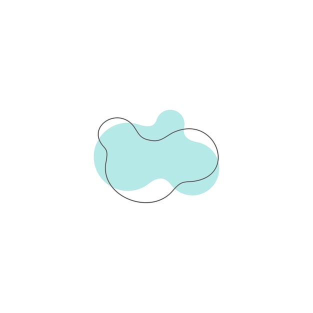 Blob Set Hand zeichnen Elemente farbenfroh