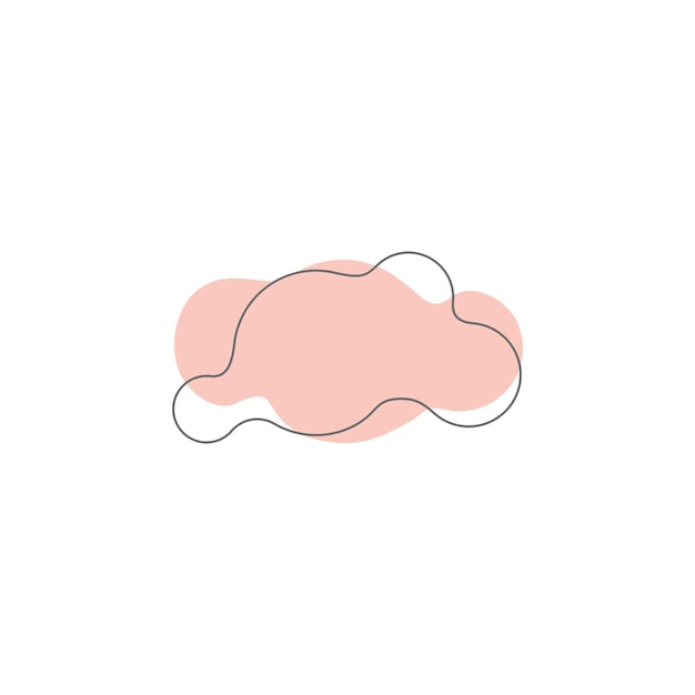 Blob Set Hand zeichnen Elemente Kunst