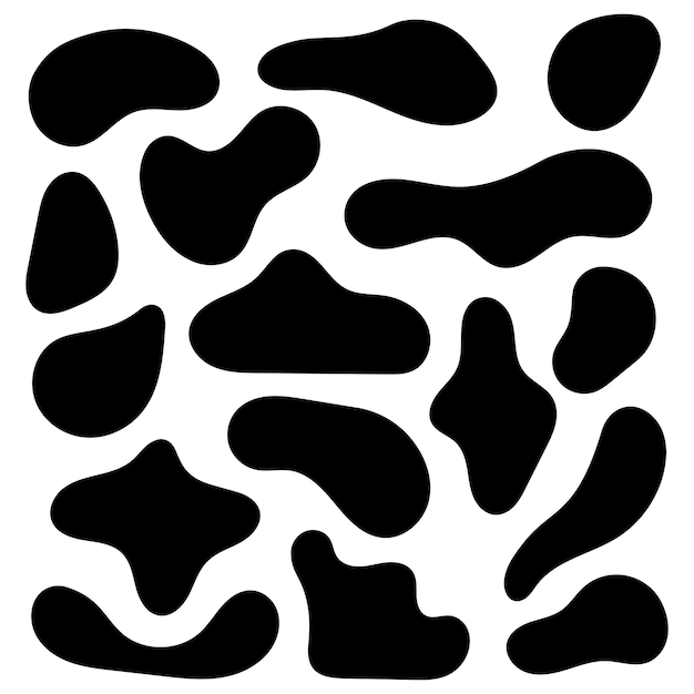 Blobs-Schwarz-Set