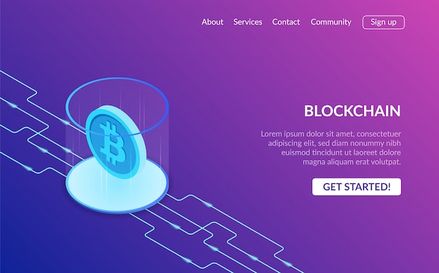 Blockchain-Landingpage