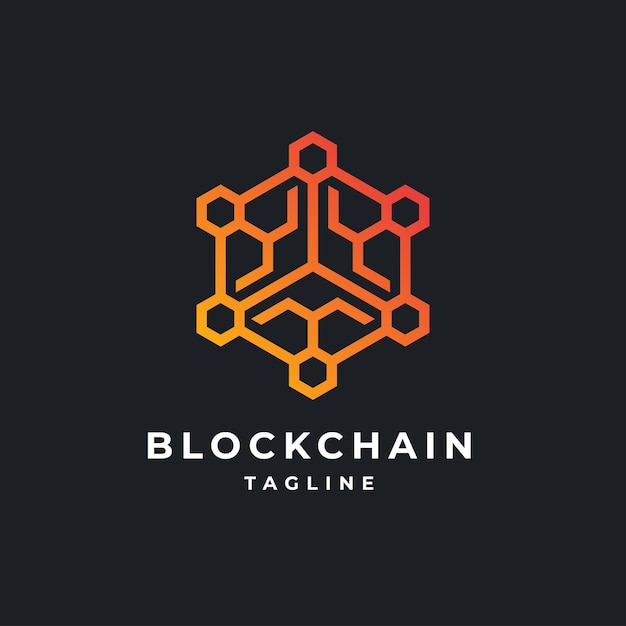 Blockchain-logo-vektor-icon-vorlage