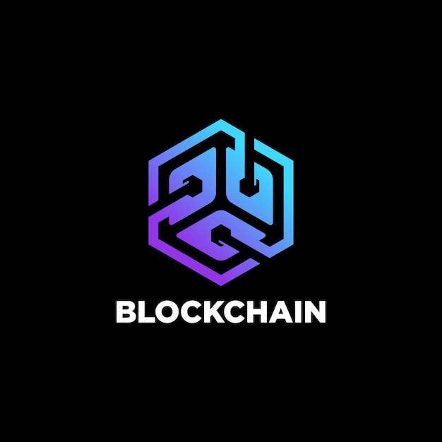Vektor blockchain-logo-wolke-kryptowährungs-ikonen-vektorbild