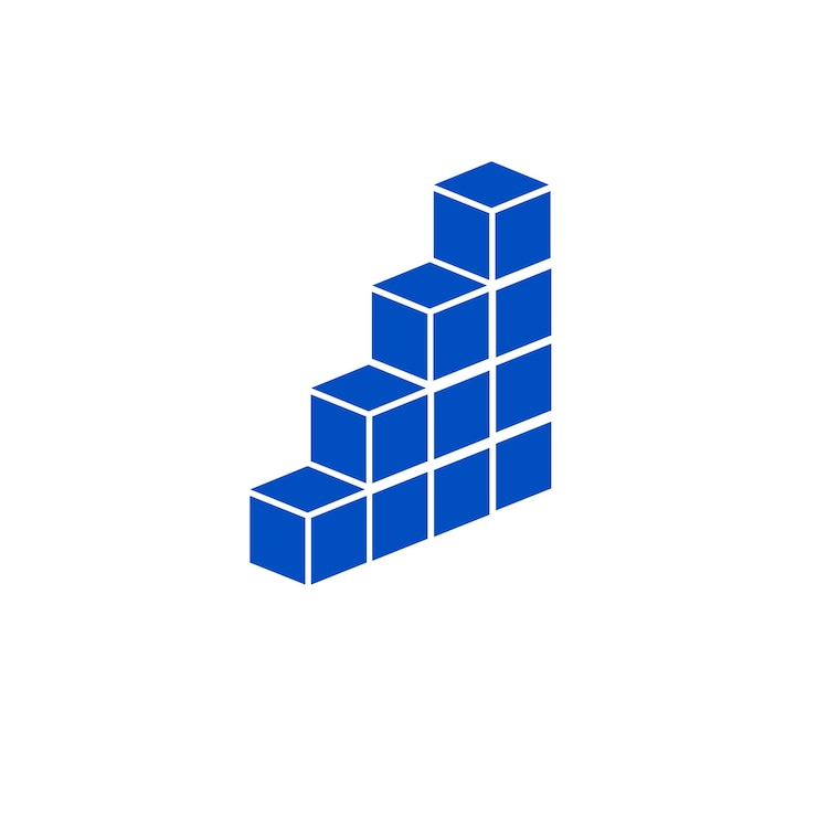 Vektor blocktreppen