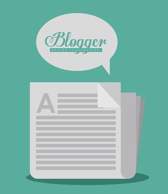 Vektor blogger-design