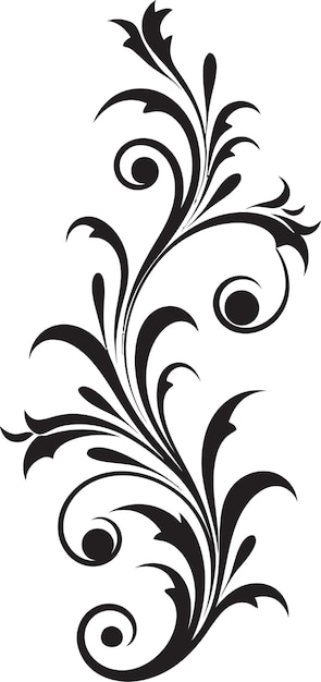 Blossom Elegance Dekorative Vektor-Logo Blumenfreude Element Icon Design