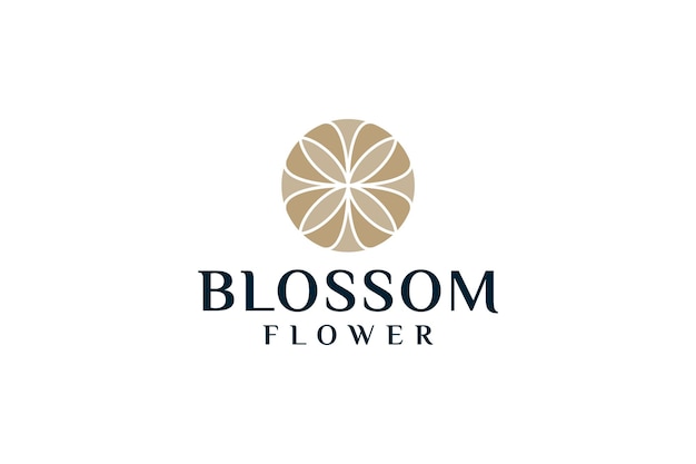 Blossom gold premium-luxus-logo-vektor-design