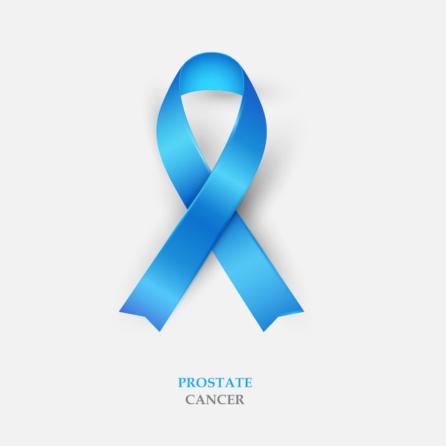 Blue Silk Ribbon - Prostatakrebs-Bewusstsein