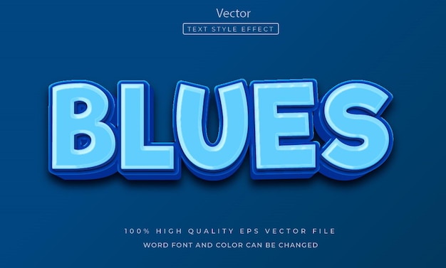 Blues-Texteffekt editierbar