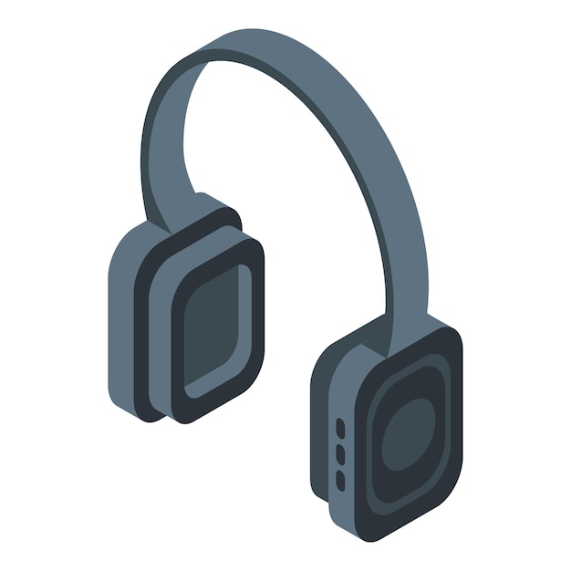 Bluetooth-headset-symbol isometrisches bluetooth-headset-vektorsymbol für webdesign isoliert auf weißem hintergrund