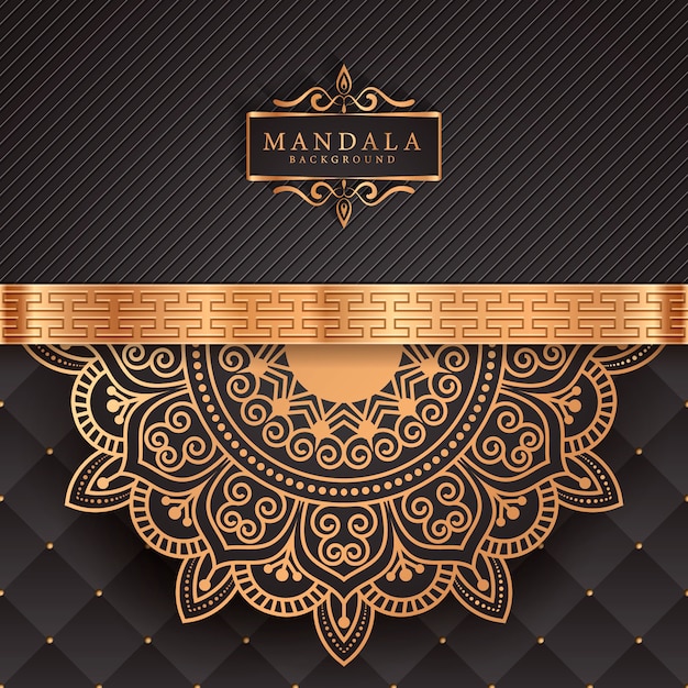 Blume luxus mandala hintergrund arabeske stil