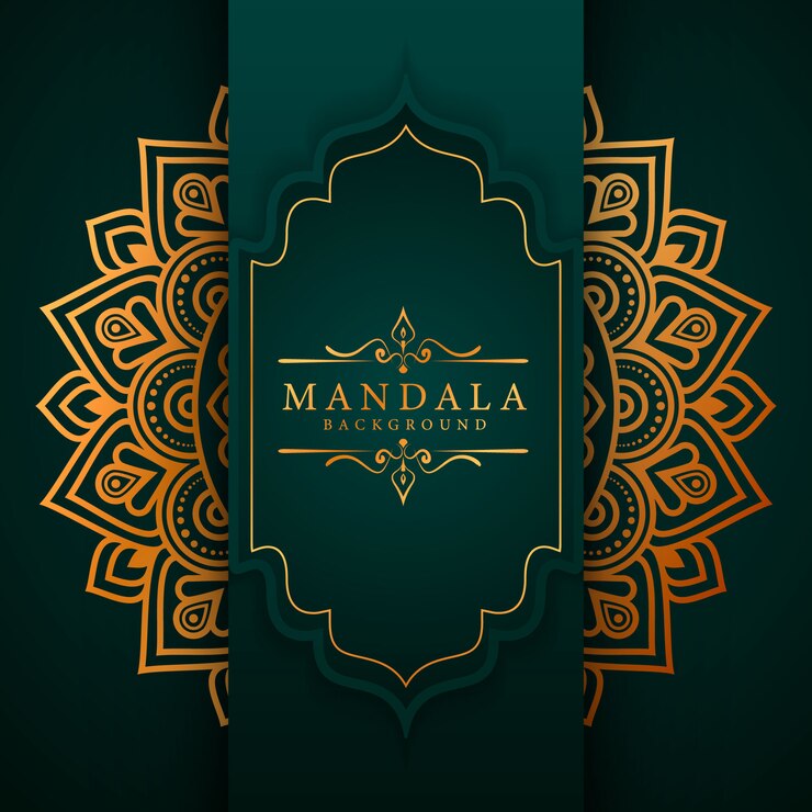 Vektor blume luxus mandala hintergrund arabeske stil