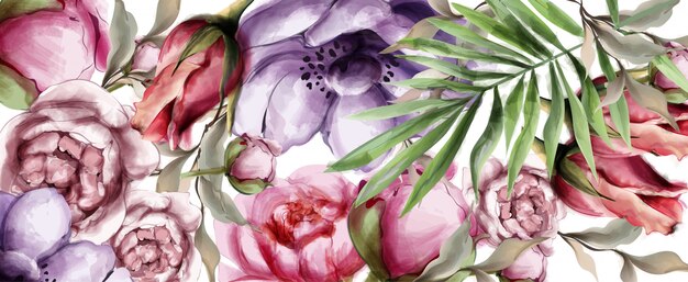 Blumen aquarell hintergrund