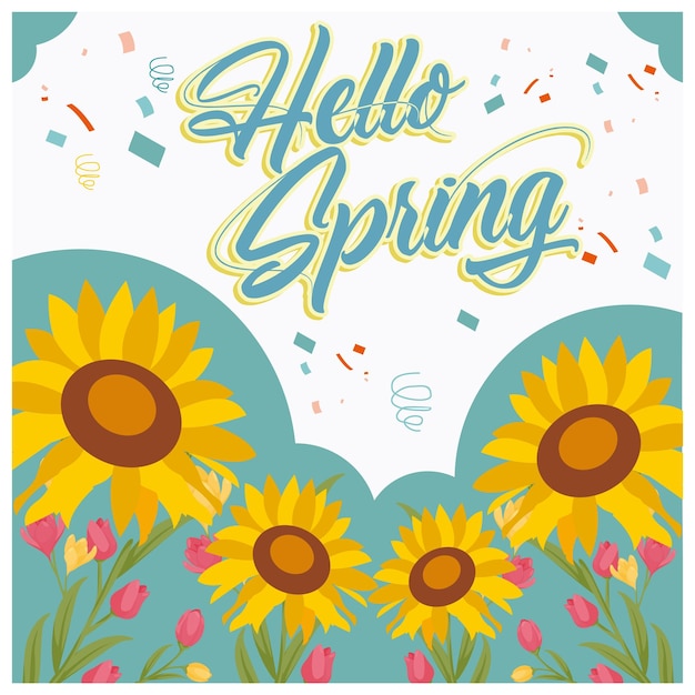 Blumen blühen im Frühling Fröhlicher Frühlingshintergrund Frühlingsblühendes Konzept