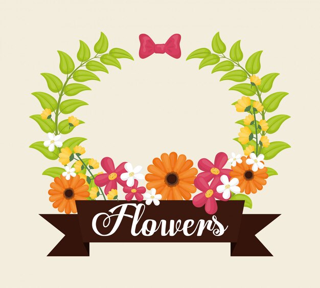 Blumen design illustration