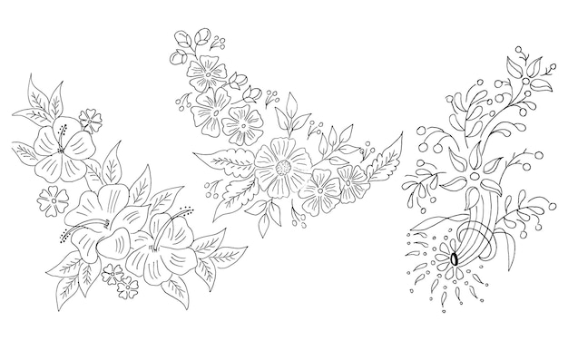 Blumen-design-zeichnung