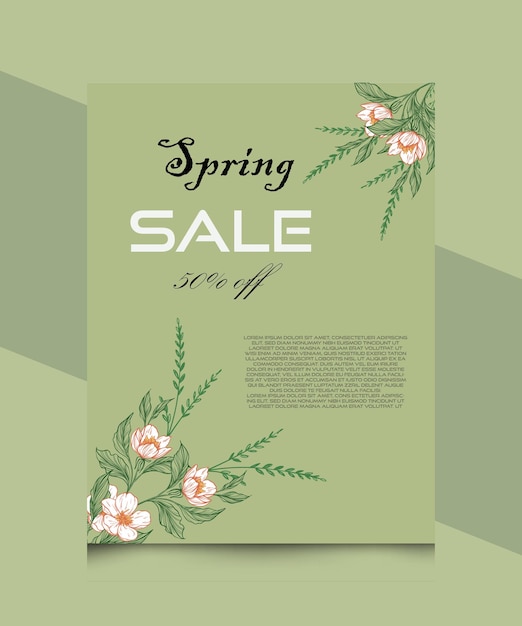 Blumen-Flyer-Design-Vorlage