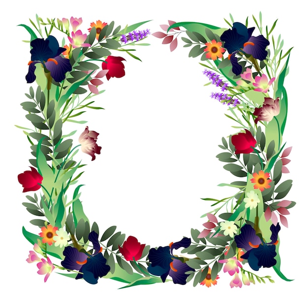 blumen, hochzeit, illustration, natur, rahmen, gruß, karte, retro, sommer, design, einladung, flo