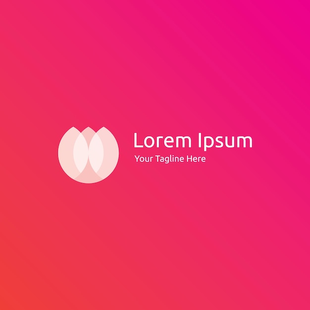 Blumen-kreis-logo moderne tech