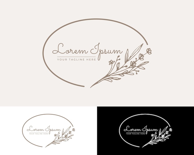 Blumen-logo-design. luxus-premium-logo.