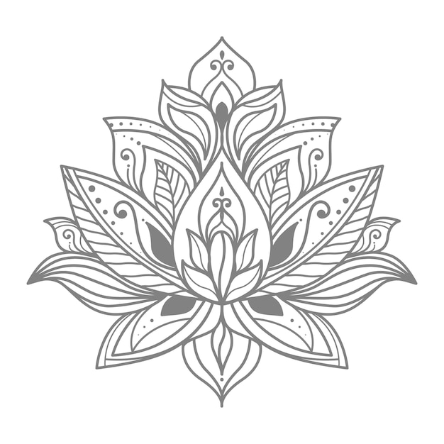 Blumen lotus illustration für die dekoration