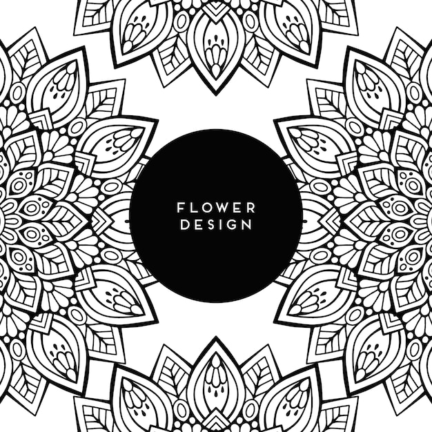 Blumen-Mandala-Design