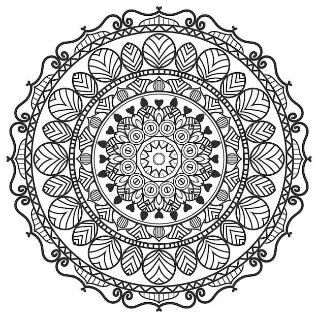 Blumen-mandala-design