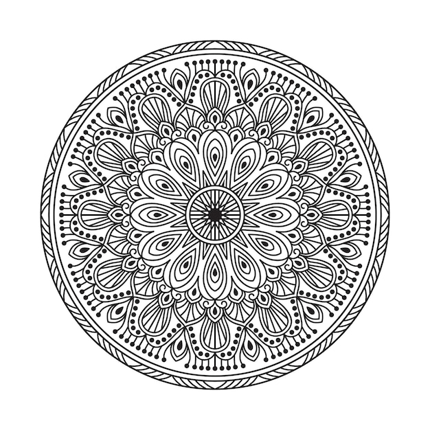 Blumen-mandala-hintergrunddesign